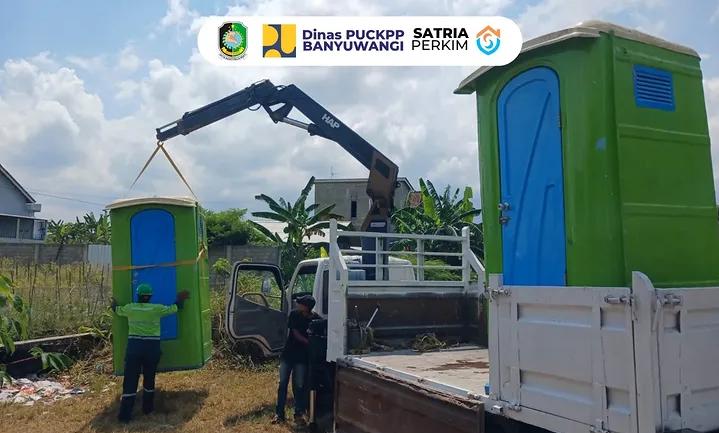Dukung Banyuwangi Festival, DPUCKPP Kirim Toilet Portable ke Lokasi Acara