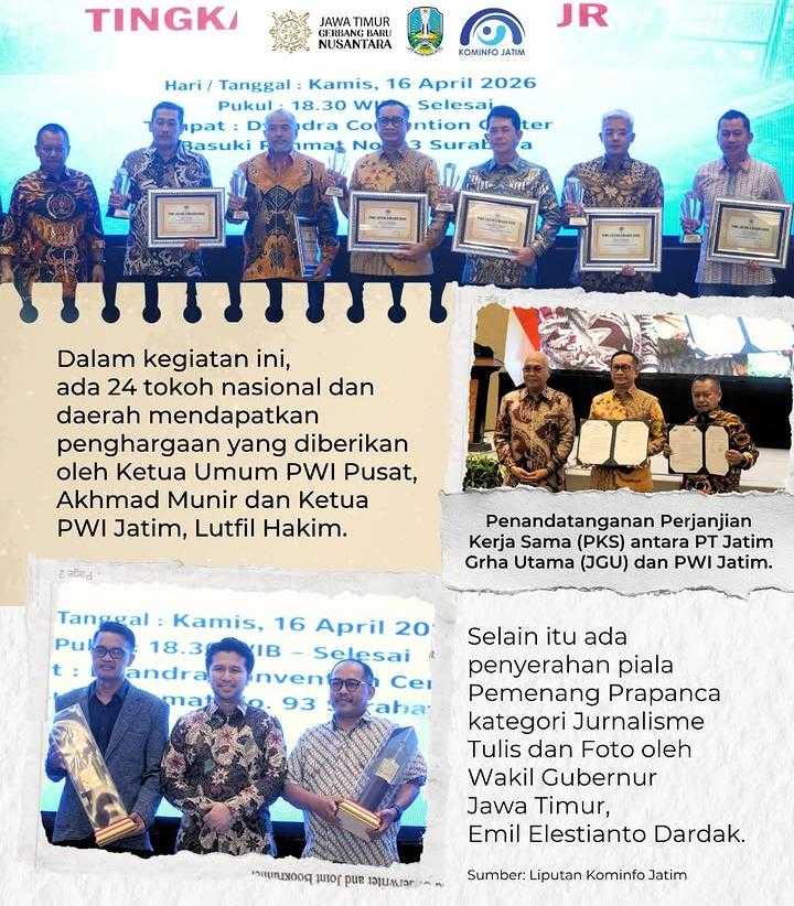 Hadiri HPN 2026 di Surabaya, Wagub Emil Dardak Tegaskan Peran Pers untuk Informasi Kredibel