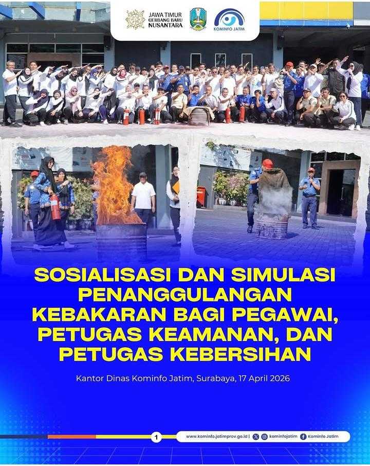 Dinas Kominfo Jatim Gelar Sosialisasi Penanggulangan Kebakaran