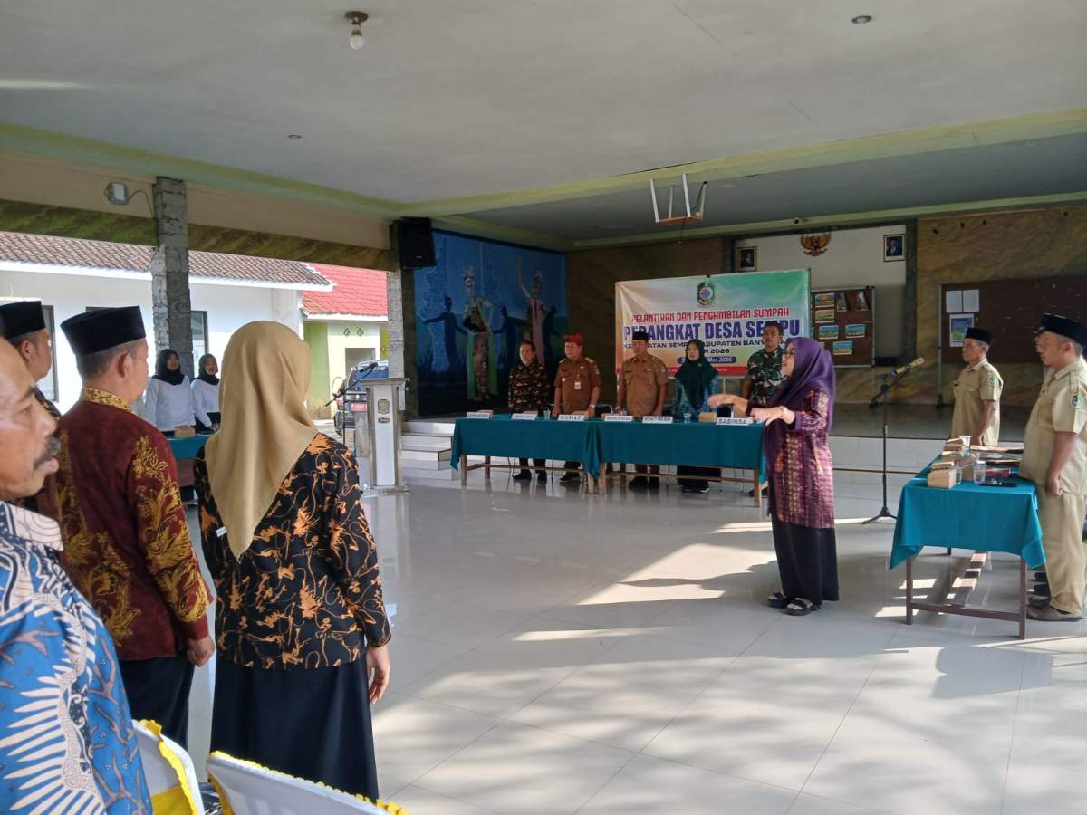 Tingkatkan Pelayanan Publik, Perangkat Desa Sempu Resmi Dilantik