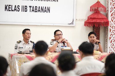 Pertegas Tugas dan Integritas, Kalapas Tabanan Berikan Penguatan Jajaran